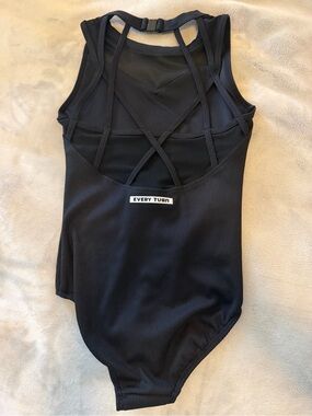 Kids' Black Ribbed One-Piece Bodysuit